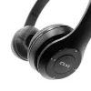 Auscultadores sem fios MEDIA-TECH EPSILION BT MT3591 Bluetooth 4.2 microfone rádio FM preto