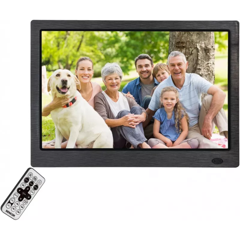 Moldura digital SENCOR SDF 1371 BK — moldura preta de 13,3 polegadas