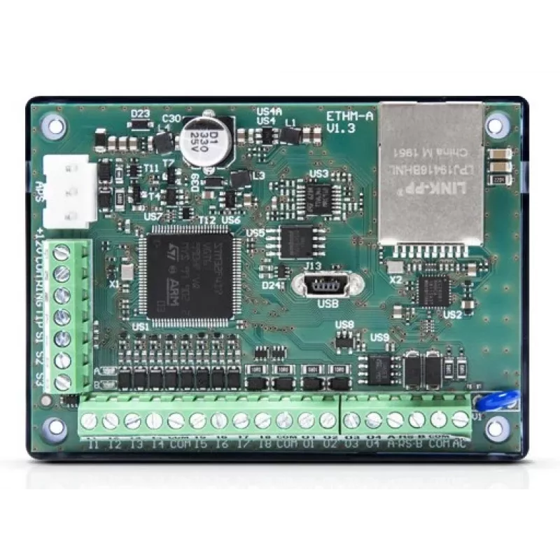 Módulo de notificação SATEL ETHM-A para sistemas de alarme de segurança, 12 V, 80 mA, 83×26×60 mm