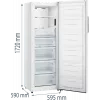 Congelador vertical Gorenje FN617EEW5 — 240 L, No Frost, 172 cm de altura, independente, branco, visor, classe energética E