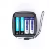 Carregador de pilhas XTAR BC4 para AA/AAA NiMH e Li-Ion, 4 slots, entrada DC/USB, preto