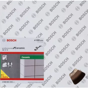 Disco de corte diamantado para cerâmica Bosch Professional Ø180 mm, 10 unid., furo 22,23 mm