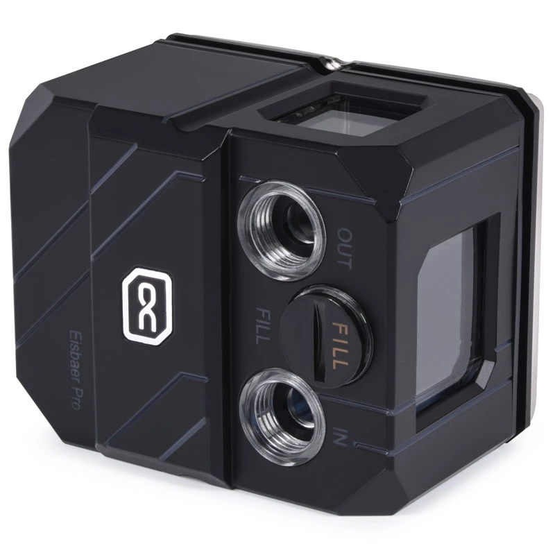 Refrigerante Alphacool Eisbaer Pro Aurora acrílico cobre níquel 1/4 polegadas