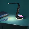 Candeeiro de mesa Hawk HW-LAMP02 preto — regulável, braço ajustável