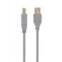 Cabo USB 2.0 ficha A para ficha B, 1,8 m, cinzento