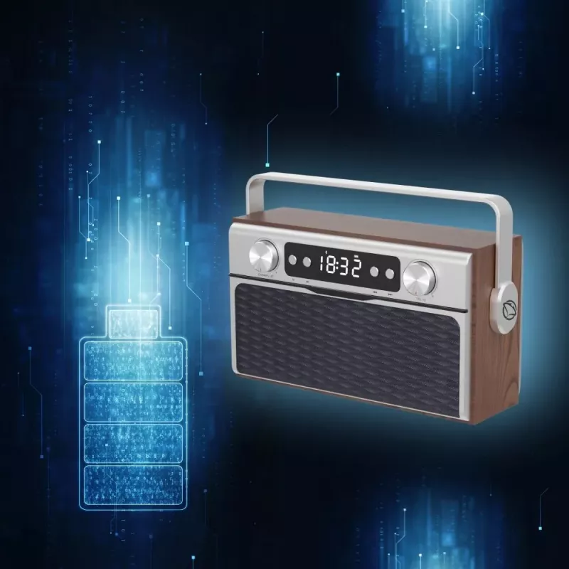Rádio portátil MANTA RDI917PRO com Bluetooth e reprodução USB