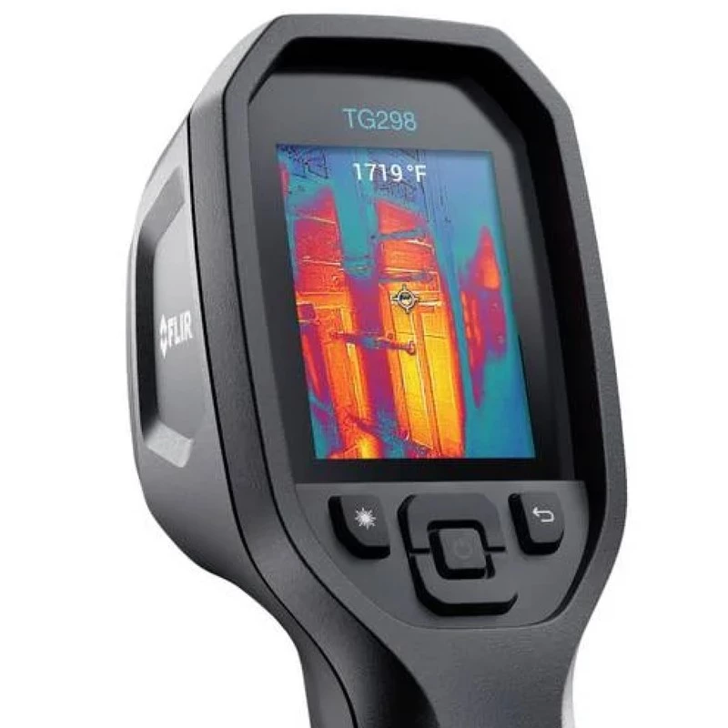 FLIR TG298 câmara termográfica portátil, 160x120, MSX Super Resolution 320x240, de -25 a +1080 °C, laser, ecrã LCD, preta
