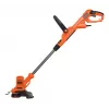 Black & Decker BESTA525-QS, aparador de relva, 25 cm, fio de nylon, punho em D, 1,6 mm, 10 m