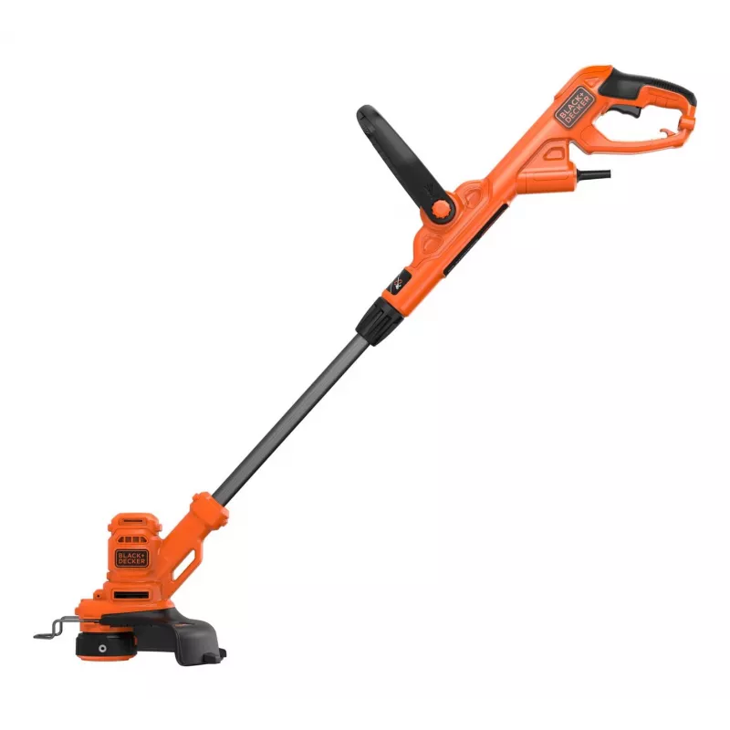 Black & Decker BESTA525-QS, aparador de relva, 25 cm, fio de nylon, punho em D, 1,6 mm, 10 m