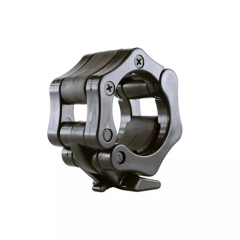 GO320 + ZG1000 Barra Olímpica Preta 14,8 kg 1830 mm HMS com Fechos Pretos