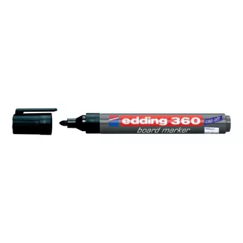 Marcador Edding e-360 preto 1 unid. cores de escrita preto
