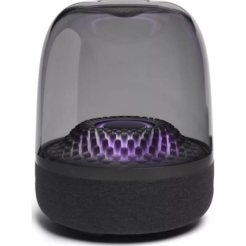 Altifalante portátil sem fios Harman/Kardon Aura Studio 4 — 100 W, 3 drivers, 45–20000 Hz, preto/transparente