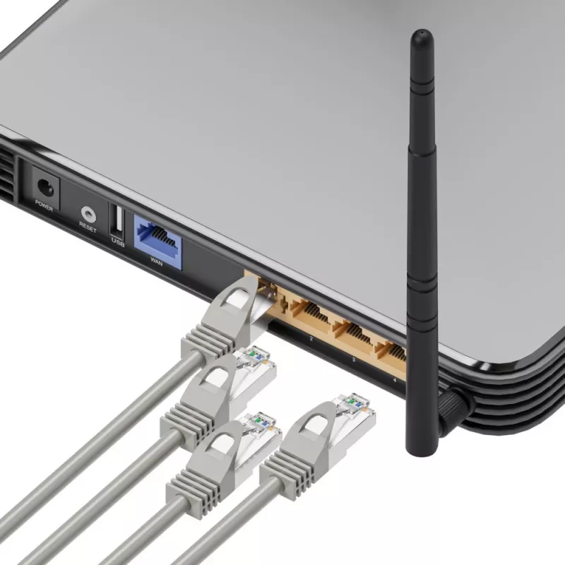 Cabo de rede Ethernet Extralink Cat 5e UTP, 10 m, RJ-45–RJ-45, cinzento
