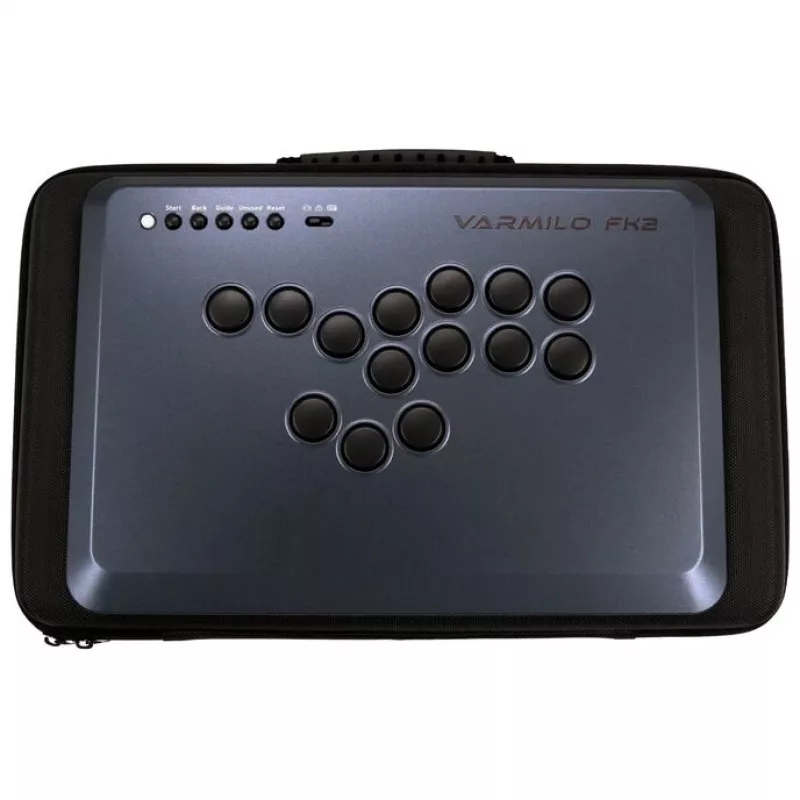 Comando de arcada USB com fios Varmilo FK2 Shadow Metal – gamepad de arcada compacto