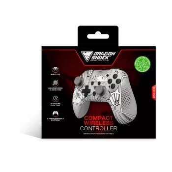 DragonShock PopTop Compact, comando, Nintendo Switch, botão Voltar, D-Pad, botão Home, botão Reset, sem fios, Bluetooth, USB Type-C