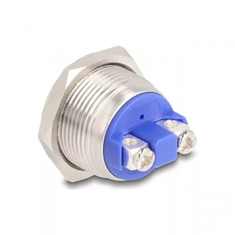 Interruptor de pressão DeLOCK 22040 2P níquel aço inoxidável 250V 5A