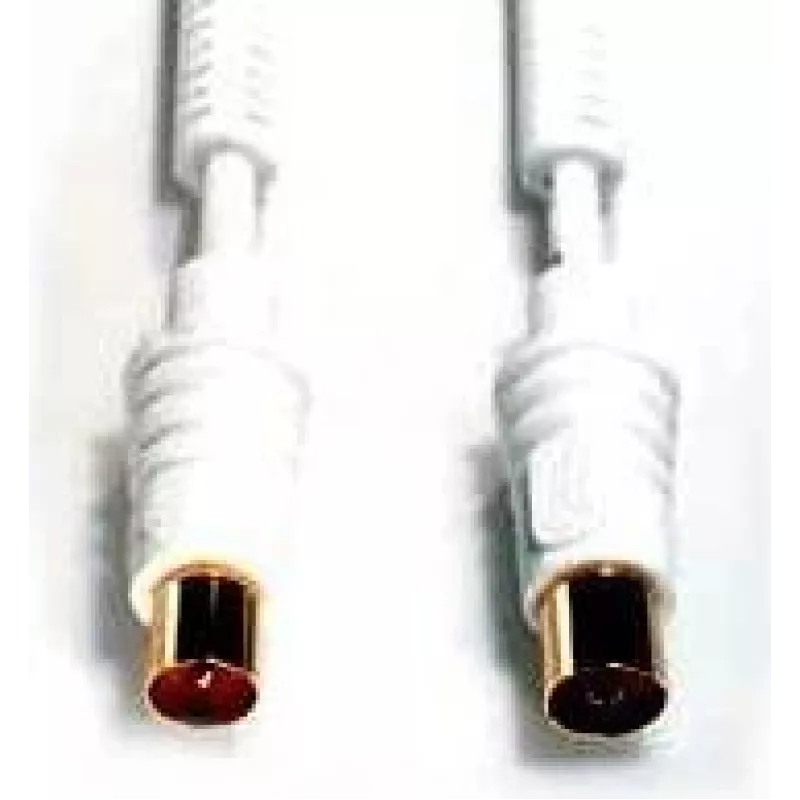 Cabo coaxial e+p AB 205 5 m DIN 45 325 branco