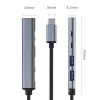 Qoltec 53790 Hub adaptador USB-C 3.1 5em1 | USB-C PD | USB-C | 2x USB 2.0 | USB 3.0