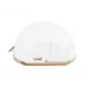 Caixa de pão Maestro MR-1678G oval, plástico e bambu, 350×200×250 mm, tampa branca deslizante