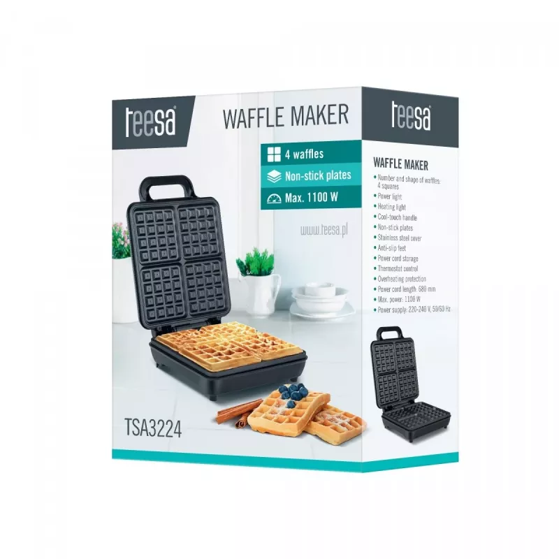 Máquina de waffles Teesa TSA3224
