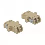 Adaptador de fibra ótica DELOCK LC fêmea para fêmea OM2 duplex (2 unid., saco de plástico)