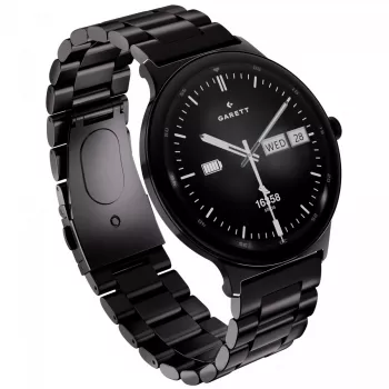Smartwatch Garett Quantum – aço inoxidável preto