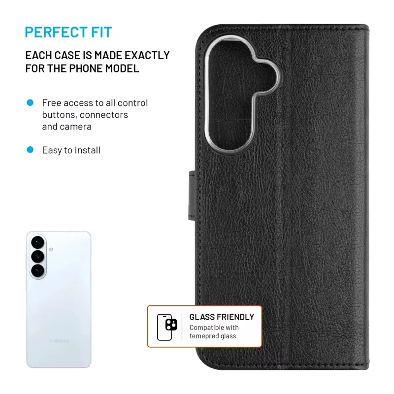 FIXED Opus para Samsung Galaxy S26+, preto | Capa traseira fixa
