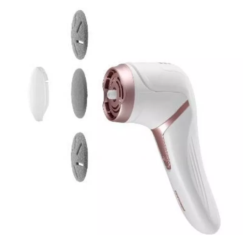 Concept PN3000 lima elétrica para pés com sistema de aspiração de calos, branca