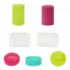 Massa de modelar Wonder Factory Never Dry Dough, verde-limão, rosa