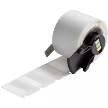 Brady, M6-96-427, vinil, autolaminada, branco/transparente, mate, 25,40 x 9,53(19,05) mm, para diâmetro de cabo 2,00 - 3,00 mm, permanente (250 unid.) (173917)