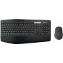 Conjunto de teclado e rato Logitech MK850 Performance sem fios – Tamanho completo (100%) – Sem fios – RF sem fios + Bluetooth – QWERTY – Preto – Rato incluído