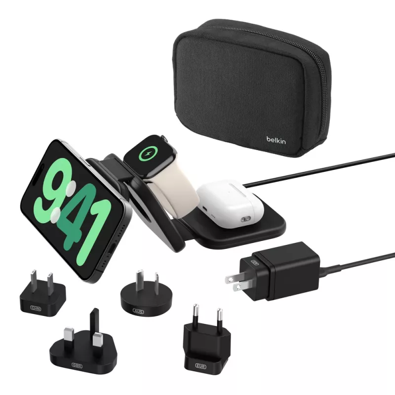 Belkin BoostCharge Pro auscultadores smartphone smartwatch preto USB sem fios carregamento rápido