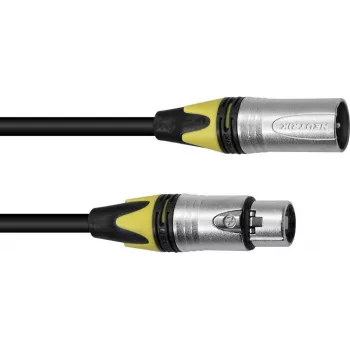 Cabo XLR PSSO 3 pinos 20 m preto com conectores Neutrik