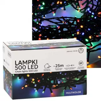 Fita de LED Extralink 500 LEDs multicolor, 25 m, interior/exterior, modelo EX.73318