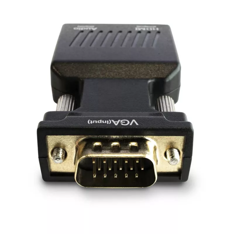 SAVIO CL-145 conversor VGA para HDMI, áudio, Full HD, preto