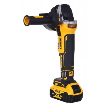 Conjunto combinado para ferramentas elétricas DeWALT DCK2080P2T-QW — 18V Li-Ion 5Ah (2x), rebarbadora DCG405, aparafusadora, rosca M14 para prato de lixar, mala de transporte