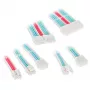 Kolink Core Adept kit de extensão de cabos entrançados, branco brilhante/azul néon/rosa puro