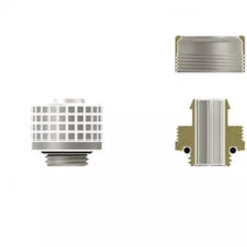 Thermal Grizzly DeltaMate ST16 – conector de refrigeração líquida, níquel mate, 1 unid. (TG-DM-FIT-0201)