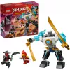 LEGO NINJAGO conjunto 71827 Mech de combate do Zane, 92 peças, 2 minifiguras, altura 100 mm, idade 6+