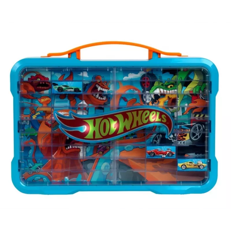 Mala de arrumação Hot Wheels com logótipo luminoso