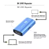 Repetidor HDMI, 20m, 8K 60Hz, HDCP 2.3, alumínio, azul