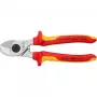 Knipex 95 16 165 tesoura para cabos isolada, 165 mm