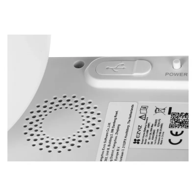 Câmara de vigilância IP EZVIZ HB8 4MP (2560×1440), exterior, PTZ, Wi-Fi, bateria/DC, painel solar incluído