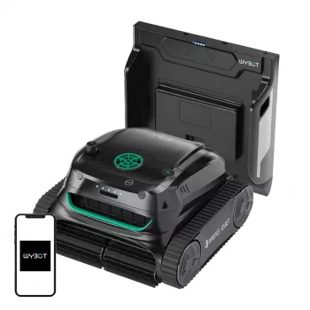 Robô limpa-fundos Wybot S2 Pro — robô de piscina sem fios, modelo S2 Pro