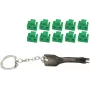 Bloqueador de porta RJ45 ShiverPeaks BS08-01031 verde — conjunto com 10 fechaduras e 1 chave