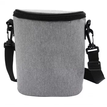 Bolsa térmica Olympia BT 50 — preto/cinzento, fecho de correr, 225×170×110 mm