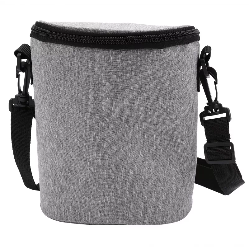 Bolsa térmica Olympia BT 50 — preto/cinzento, fecho de correr, 225×170×110 mm