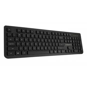Teclado USB com fios de tamanho completo Rebeltec Spiro RBLKLA00041 — preto
