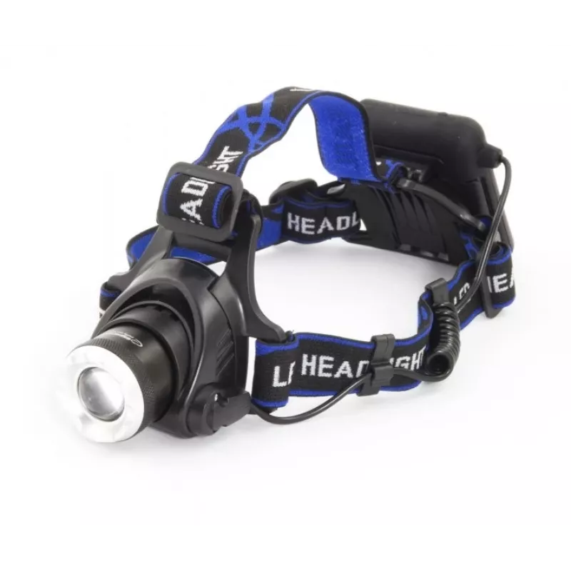 Lanterna de cabeça ESPERANZA EOT005 — LED Cree T6, 3W, 600 lm, AA x2, corpo em alumínio, à prova de água, resistente a impactos, faixa ajustável