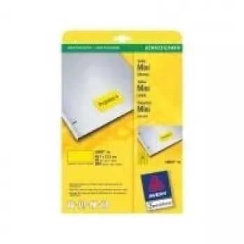 Avery Zweckform Avery L6041 - amarelo - 21,2 x 45,7 mm 960 unid. (20 folhas x 48)